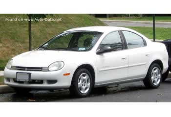 Full specifications and technical details 1999 Dodge Neon II 2.0i (133 Hp)