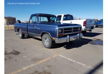 المواصفات والتفاصيل التقنية الكاملة 1990 Dodge Ram 150 Conventional Cab (D/W, facelift 1990) D150 S 3.9 V6 (125 Hp)