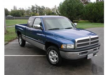 المواصفات والتفاصيل التقنية الكاملة 1993 Dodge Ram 1500 Club Cab Short Bed (BR/BE) 5.2 V8 (220 Hp)