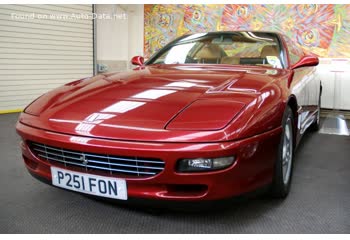 Full specifications and technical details 1996 Ferrari 456 GTA 5.5 V12 (442 Hp) Automatic