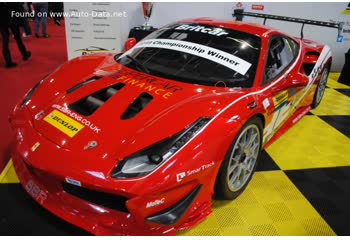 Full specifications and technical details 2016 Ferrari 488 Challenge 3.9 V8 (670 Hp)