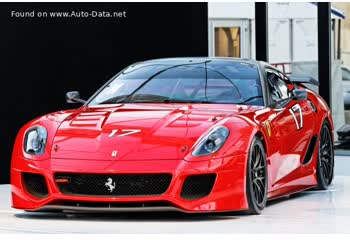 المواصفات والتفاصيل التقنية الكاملة 2009 Ferrari 599XX 6.0 V12 (730 Hp)