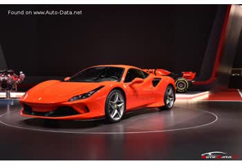 Full specifications and technical details 2019 Ferrari F8 Tributo 3.9 V8 (720 Hp) Automatic