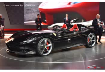 Full specifications and technical details 2019 Ferrari Monza SP SP2 6.5 V12 (810 Hp) Automatic