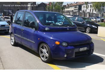 المواصفات والتفاصيل التقنية الكاملة 2000 Fiat Multipla (186) 1.6 16V Bipower (103 Hp)