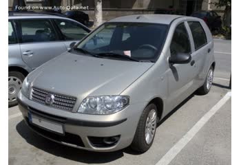 المواصفات والتفاصيل التقنية الكاملة 2007 Fiat Punto Classic 5d 1.2 (60 Hp)