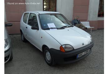 المواصفات والتفاصيل التقنية الكاملة 1998 Fiat Seicento (187) 1.1 (55 Hp)