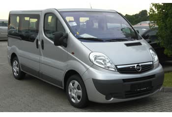 Full specifications and technical details 2006 Opel Vivaro A (facelift 2006) 2.5 CDTI (146 Hp)