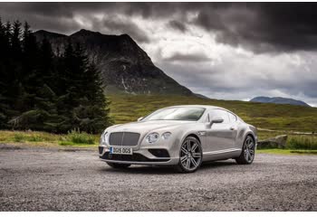 Full specifications and technical details 2015 Bentley Continental GT II (facelift 2015) GT3-R 4.0 (580 Hp) AWD Automatic