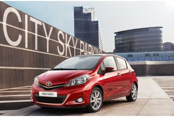 Full specifications and technical details 2012 Toyota Yaris III 1.5 HSD (100 Hp) Hybrid e-CVT