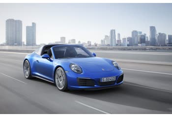 Full specifications and technical details 2017 Porsche 911 Targa (991 II) 4 GTS 3.0 (450 Hp) PDK