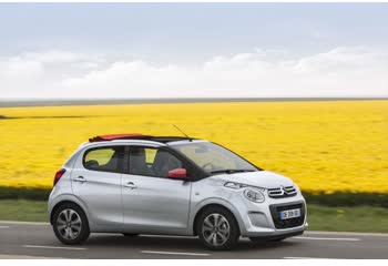 Full specifications and technical details 2014 Citroen C1 II (Phase I, 2014 5-door) 1.0 VTi (69 Hp)