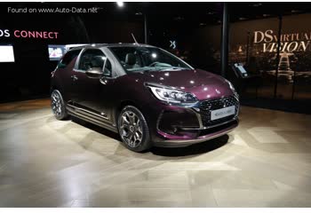 المواصفات والتفاصيل التقنية الكاملة 2016 DS 3 Cabrio 1.2 PureTech (110 Hp) Stop&Start Automatic