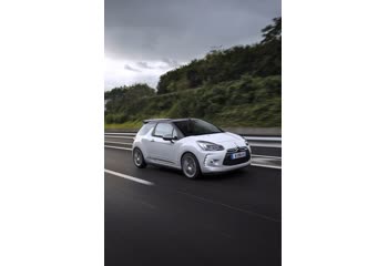 المواصفات والتفاصيل التقنية الكاملة 2014 Citroen DS 3 (Phase II, 2014) Cabrio 1.6 BlueHDi (100 Hp) S&S