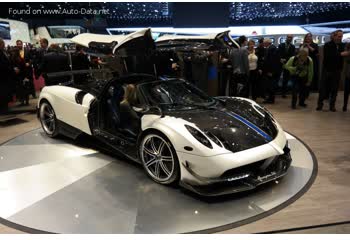 Full specifications and technical details 2016 Pagani Huayra BC 6.0 V12 36V (750 Hp) Automatic