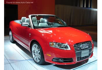 Full specifications and technical details 2004 Audi S4 Cabriolet (8E,B7) 4.2i V8 40V (344 Hp) quattro Tiptronic