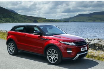 Full specifications and technical details 2012 Land Rover Range Rover Evoque I coupe 2.2 SD4 (190 Hp) 4WD Automatic