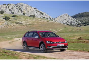 Full specifications and technical details 2013 Volkswagen Golf VII Alltrack 1.6 TDI (110 Hp) 4MOTION