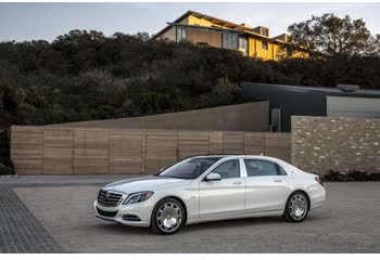 المواصفات والتفاصيل التقنية الكاملة 2015 Mercedes-Benz Maybach S-class (X222) S 600 V12 (530 Hp) G-TRONIC