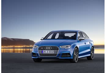 Full specifications and technical details 2016 Audi S3 Sedan (8V, facelift 2016) 2.0 TFSI (310 Hp) quattro S tronic