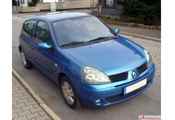 المواصفات والتفاصيل التقنية الكاملة 2003 Renault Clio II (Phase III, 2003) 3-door 1.6 16V (107 Hp)