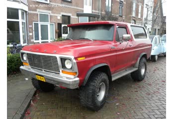 Full specifications and technical details 1978 Ford Bronco II 5.8 V8 (160 Hp) AWD