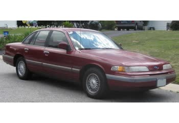 المواصفات والتفاصيل التقنية الكاملة 1991 Ford Crown Victoria II 4.6 V8 (213 Hp)