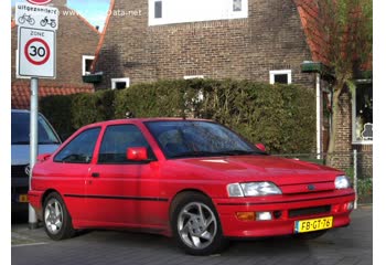 المواصفات والتفاصيل التقنية الكاملة 1990 Ford Escort V (GAL) 1.3 (60 Hp)