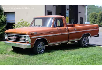 Full specifications and technical details 1966 Ford F-Series F-100 V 5.8 352 V8 (208 Hp) Automatic