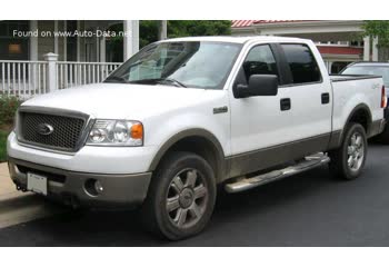 المواصفات والتفاصيل التقنية الكاملة 2004 Ford F-Series F-150 XI SuperCrew 5.4 V8 Triton (300 Hp) Automatic