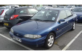 المواصفات والتفاصيل التقنية الكاملة 1993 Ford Mondeo I Hatchback 1.6 i 16V (90 Hp)