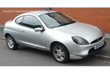 Full specifications and technical details 2001 Ford Puma Coupe (ECT) 1.6 i 16V (103 Hp)