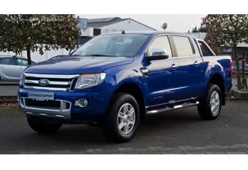 Full specifications and technical details 2011 Ford Ranger III Double Cab 2.5 (166 Hp) 4x4