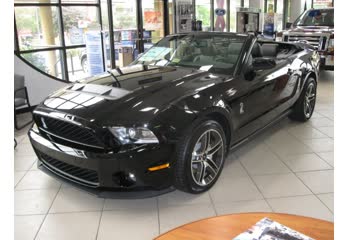 Full specifications and technical details 2013 Ford Shelby II Cabrio (facelift 2010) GT 500 5.8 V8 (672 Hp)