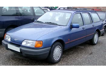 Full specifications and technical details 1987 Ford Sierra Turnier II 1.8 (90 Hp)