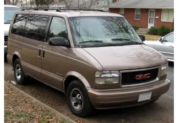 المواصفات والتفاصيل التقنية الكاملة 2001 GMC Safari II 4.3i V6 (190 Hp) Automatic