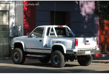 Full specifications and technical details 1988 GMC Sierra 1500 I (GMT400) Regular cab SWB Sportside 5.7 V8 (210 Hp) 4WD