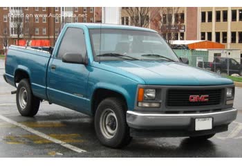 Full specifications and technical details 1988 GMC Sierra 1500 I (GMT400) Regular cab SWB Wideside 5.7 V8 (210 Hp) Automatic