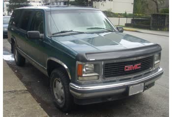 المواصفات والتفاصيل التقنية الكاملة 1995 GMC Suburban 5.7 V8 (200 Hp)