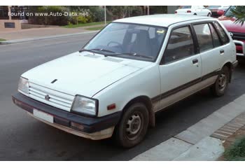 Full specifications and technical details 1985 Holden Barina MB I 1.3 (67 Hp)