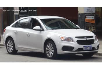 Full specifications and technical details 2015 Holden Cruze Sedan (JH, facelift 2015) 1.6 iTi (180 Hp)