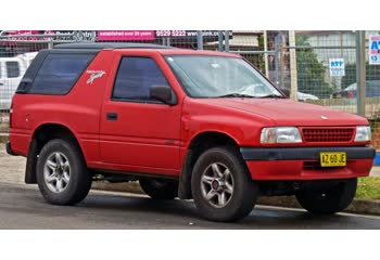 Full specifications and technical details 1996 Holden Frontera I 2.2 i 16V 4X4 (136 Hp)