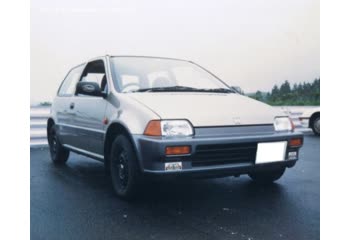 Full specifications and technical details 1986 Honda City II 1.3 i (100 Hp)