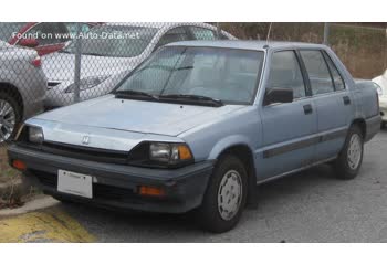 المواصفات والتفاصيل التقنية الكاملة 1985 Honda Civic III Hatchback 1.5 GT (101 Hp)