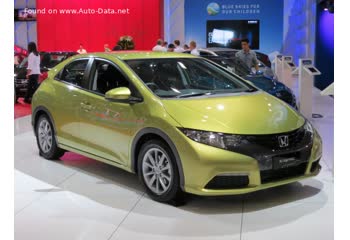 المواصفات والتفاصيل التقنية الكاملة 2012 Honda Civic IX Hatchback 1.4 i-VTEC (100 Hp)