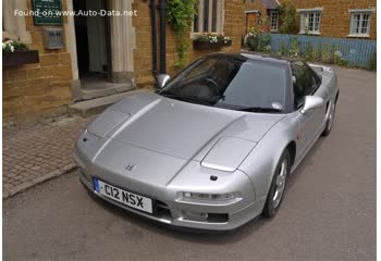 Full specifications and technical details 1990 Honda NSX I Coupe 3.0 24V Vtec (NA1) (256 Hp) Automatic