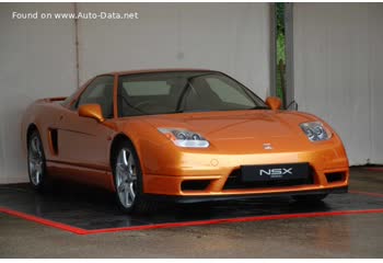 Full specifications and technical details 2002 Honda NSX I Coupe (facelift 2002) 3.0 V6 (256 Hp) F-matic