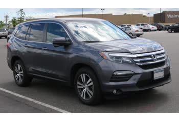 Full specifications and technical details 2016 Honda Pilot III 3.5 V6 (280 Hp) Automatic 9-speed