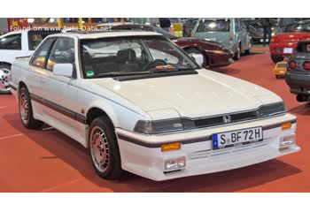 Full specifications and technical details 1983 Honda Prelude II (AB) 1.8 EX (105 Hp)