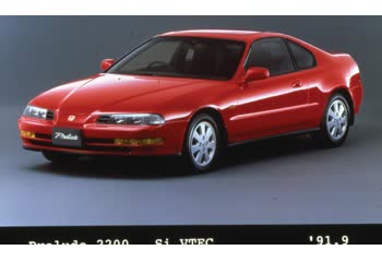 Full specifications and technical details 1992 Honda Prelude IV (BB) 2.3i 16V (BB2) (160 Hp)